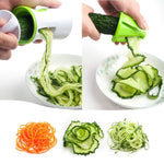 Portable Spiralizer Vegetable Slicer Handheld Spiralizer Peeler.