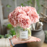 pink silk hydrangeas artificial flowers wedding flowers