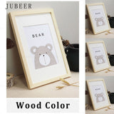 Simple Wooden Frame A4 A3 Black White Color