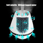 Toilet Brush Silicone Head Cleaning Brush