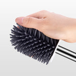 Toilet Brush Silicone Head Cleaning Brush