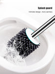 Toilet Brush Silicone Head Cleaning Brush