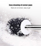 Toilet Brush Silicone Head Cleaning Brush