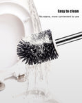 Toilet Brush Silicone Head Cleaning Brush