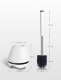 Toilet Brush Silicone Head Cleaning Brush