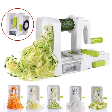 Vegetable Spiralizer Vegetable Slicer with 5 Blades.