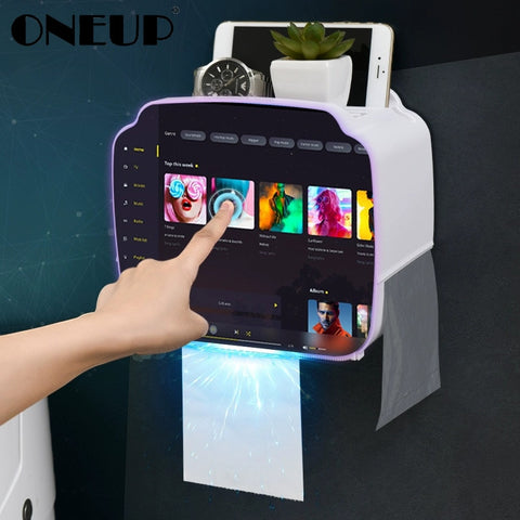 ONEUP Portable Toilet Paper Holder Plastic Waterproof