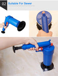 Toilet Plunger, High Pressure Air Drain Blaster Cleaner High Efficient.