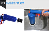 Toilet Plunger, High Pressure Air Drain Blaster Cleaner High Efficient.