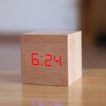 New Qualified Digital Wooden LED, Alarm Clock Wood Retro.