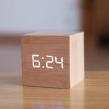 New Qualified Digital Wooden LED, Alarm Clock Wood Retro.