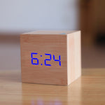 New Qualified Digital Wooden LED, Alarm Clock Wood Retro.