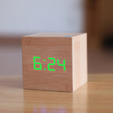 New Qualified Digital Wooden LED, Alarm Clock Wood Retro.