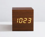 New Qualified Digital Wooden LED, Alarm Clock Wood Retro.