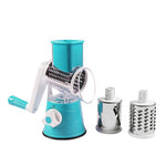 Stainless Steel Manual Vegetable Cutter, Round Mandoline Slicer.