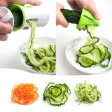 Portable Spiralizer Vegetable Slicer Handheld Spiralizer Peeler.