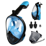 Underwater Scuba Anti Fog Full Face Diving Mask Snorkeling Set Respiratory masks Safe and waterproof Swimming Equipment