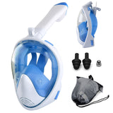 Underwater Scuba Anti Fog Full Face Diving Mask Snorkeling Set Respiratory masks Safe and waterproof Swimming Equipment