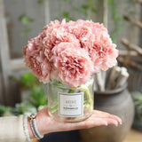 pink silk hydrangeas artificial flowers wedding flowers